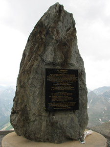 Cime de la Bonette - Monument