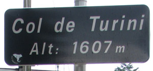 Col de Turini - sign