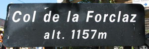 Col de la Forclaz - Sign