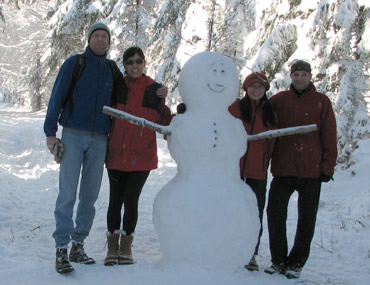 Snowman on Mont Salève